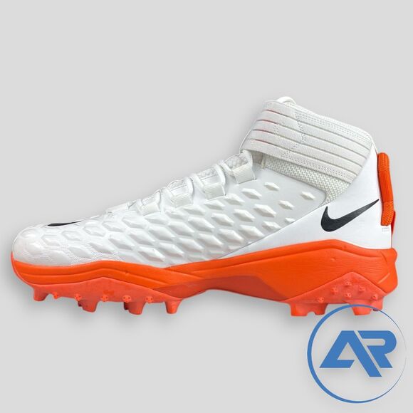 Nike Force Savage Pro 2 Shark White Orange Football Cleats BV5448-100